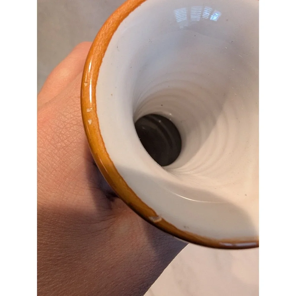 Amalfi Italian Pottery Hand Painted Bird Floral Bud Vase Handpainted 4.5 Inch